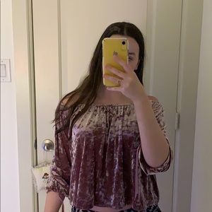 velvet AE off the shoulder top